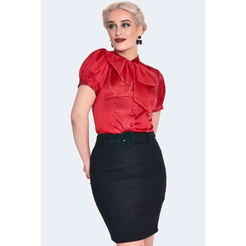 Voodoo Vixen - 60s Style Courte Jupe - Noir